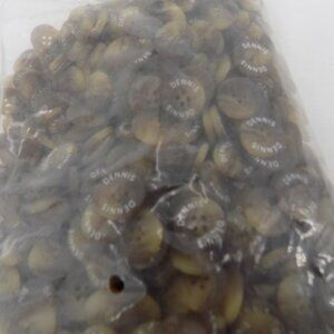 Faux Tortoise 4 hole 28L Buttons 11/16" 18mm 10 Gross 1440 Flat Opaque LOGO NIB